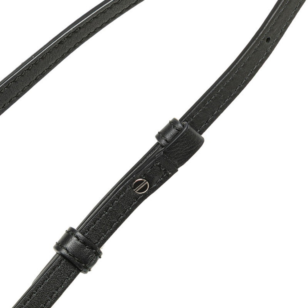 Loewe Edge Logo Bag Black Handbag Puzzle Mini Anagram Leather Shoulder - Picture 6 of 11